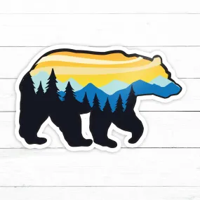 Bear Forrest Sticker Decal | Waterproof Vinyl | 3in