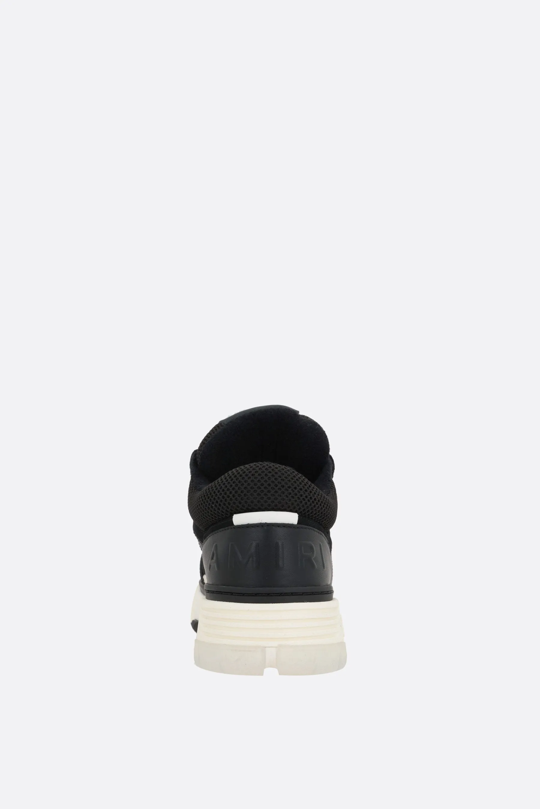 Bomber Pattern Leather Mesh Sneakers