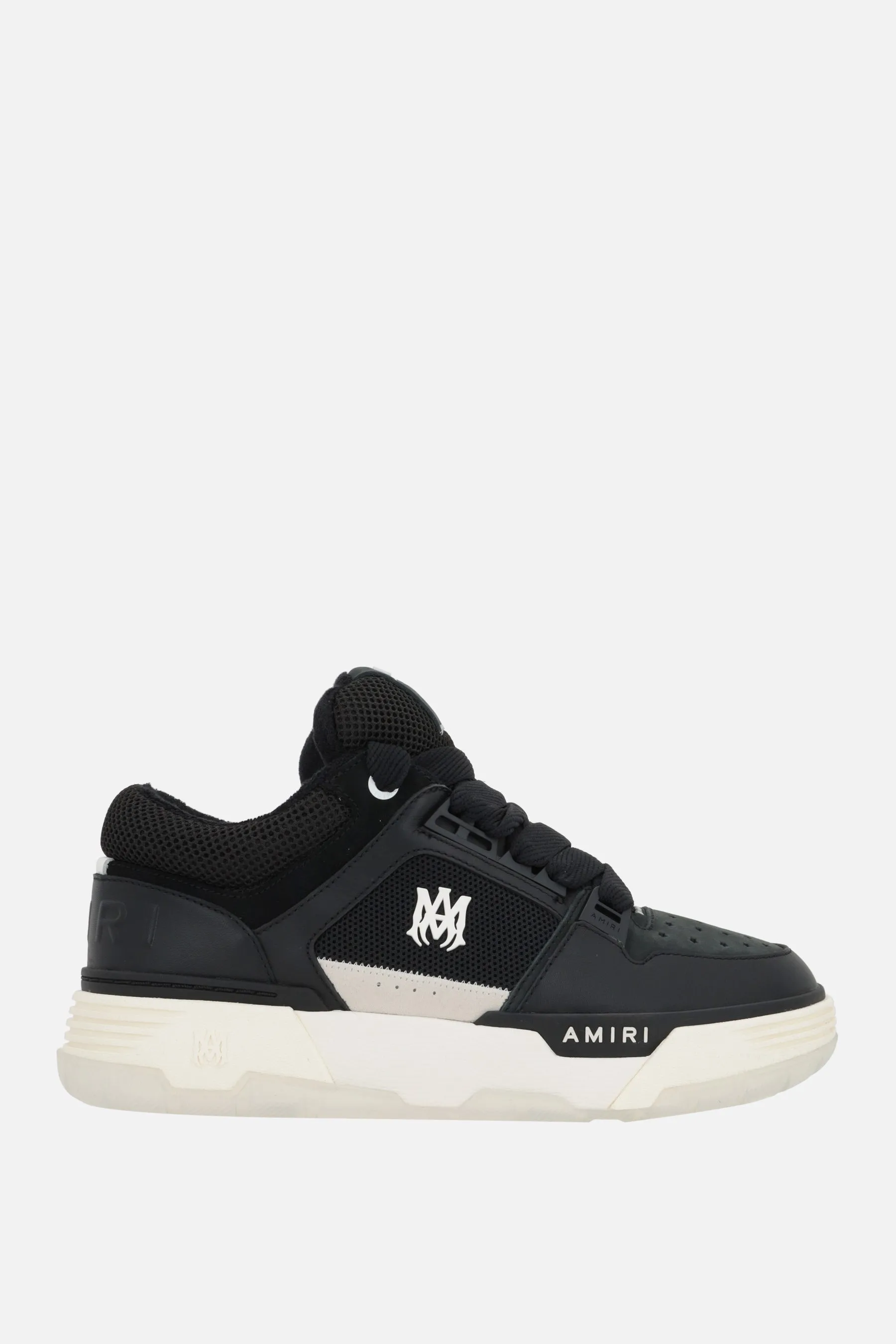 Bomber Pattern Leather Mesh Sneakers