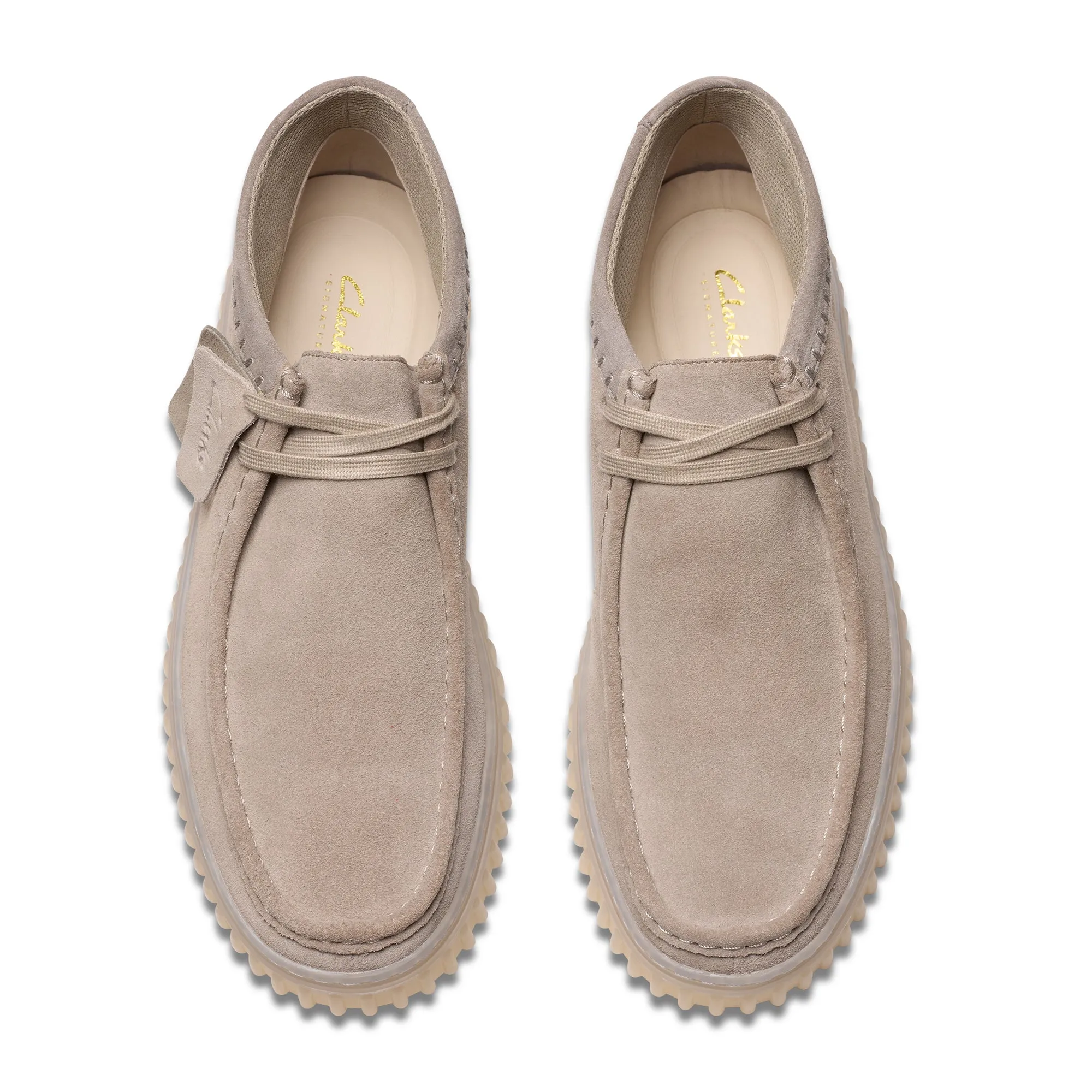 Clarks Originals Torhill Hi Suede Boots Light Grey