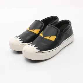 Fendi Leather BAG BUG Monster Slip-On Shoes