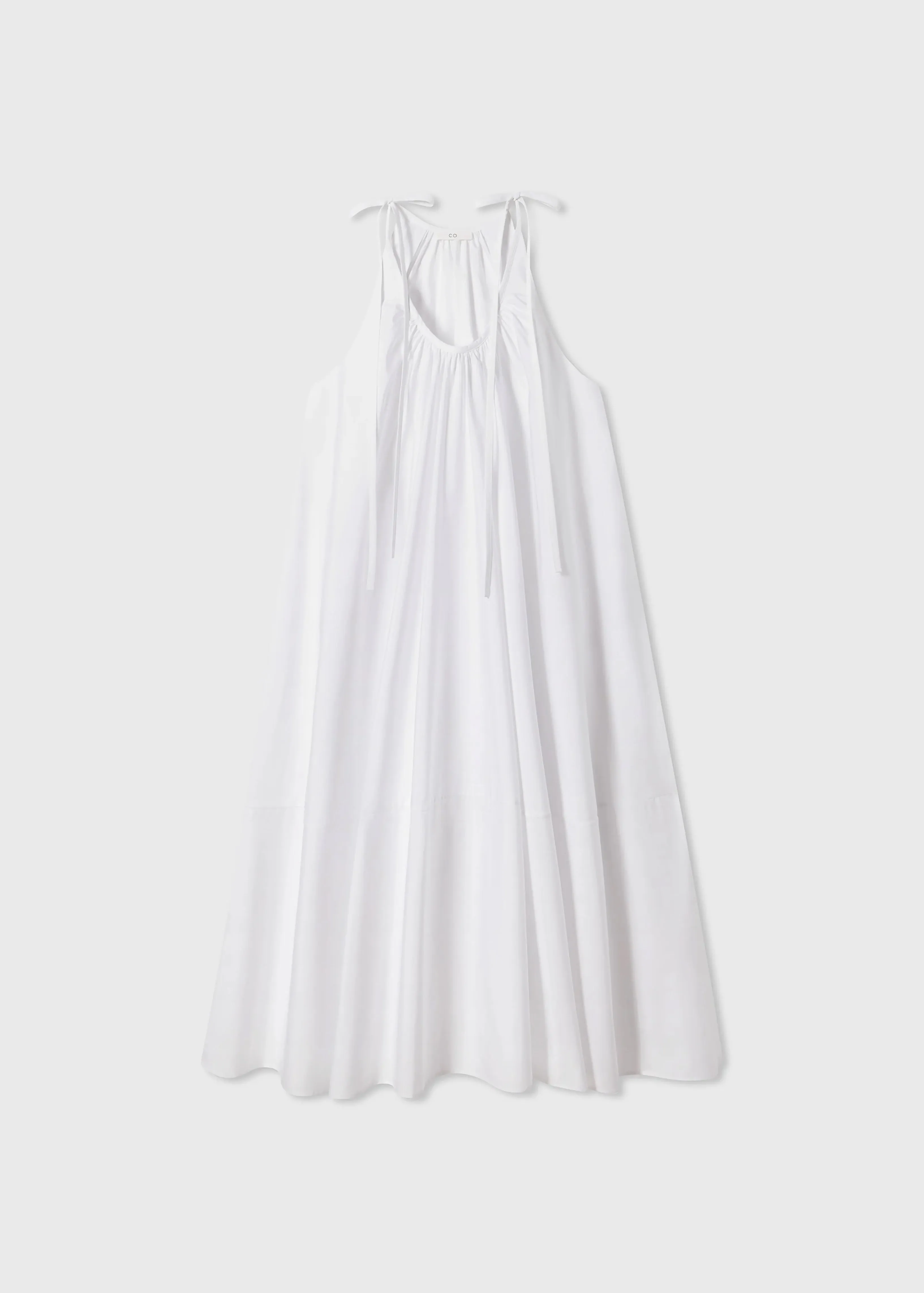 Gathered Maxi Dress - White