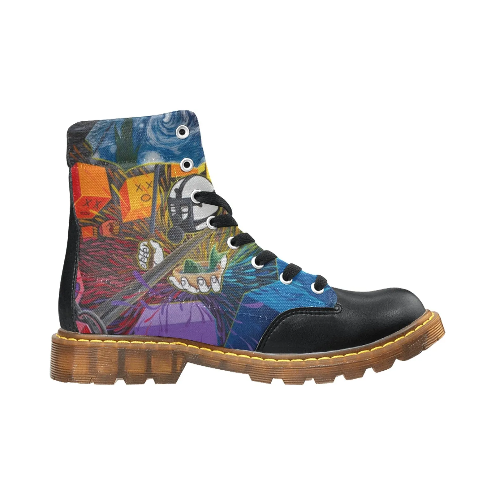 Ish presenting Fish Apache Round Toe Men's Winter Boots (Model 1402)