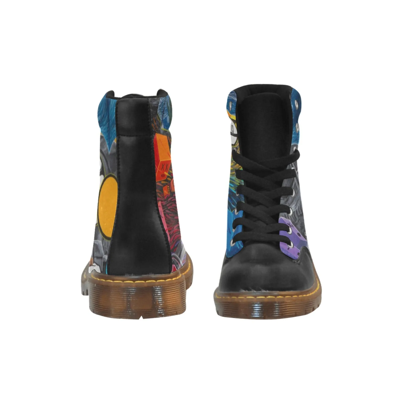 Ish presenting Fish Apache Round Toe Men's Winter Boots (Model 1402)