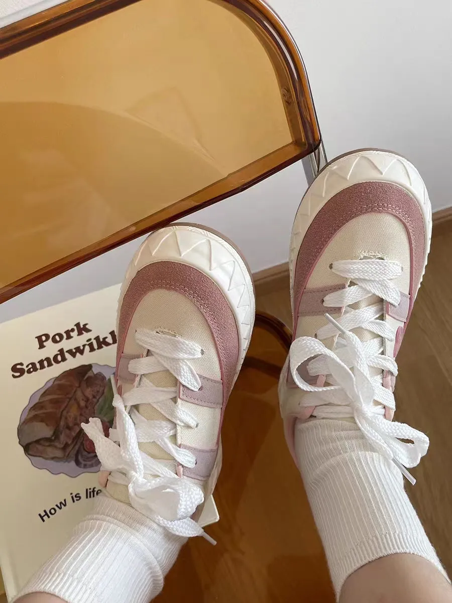 Kawaii Pink Canvas Shoes