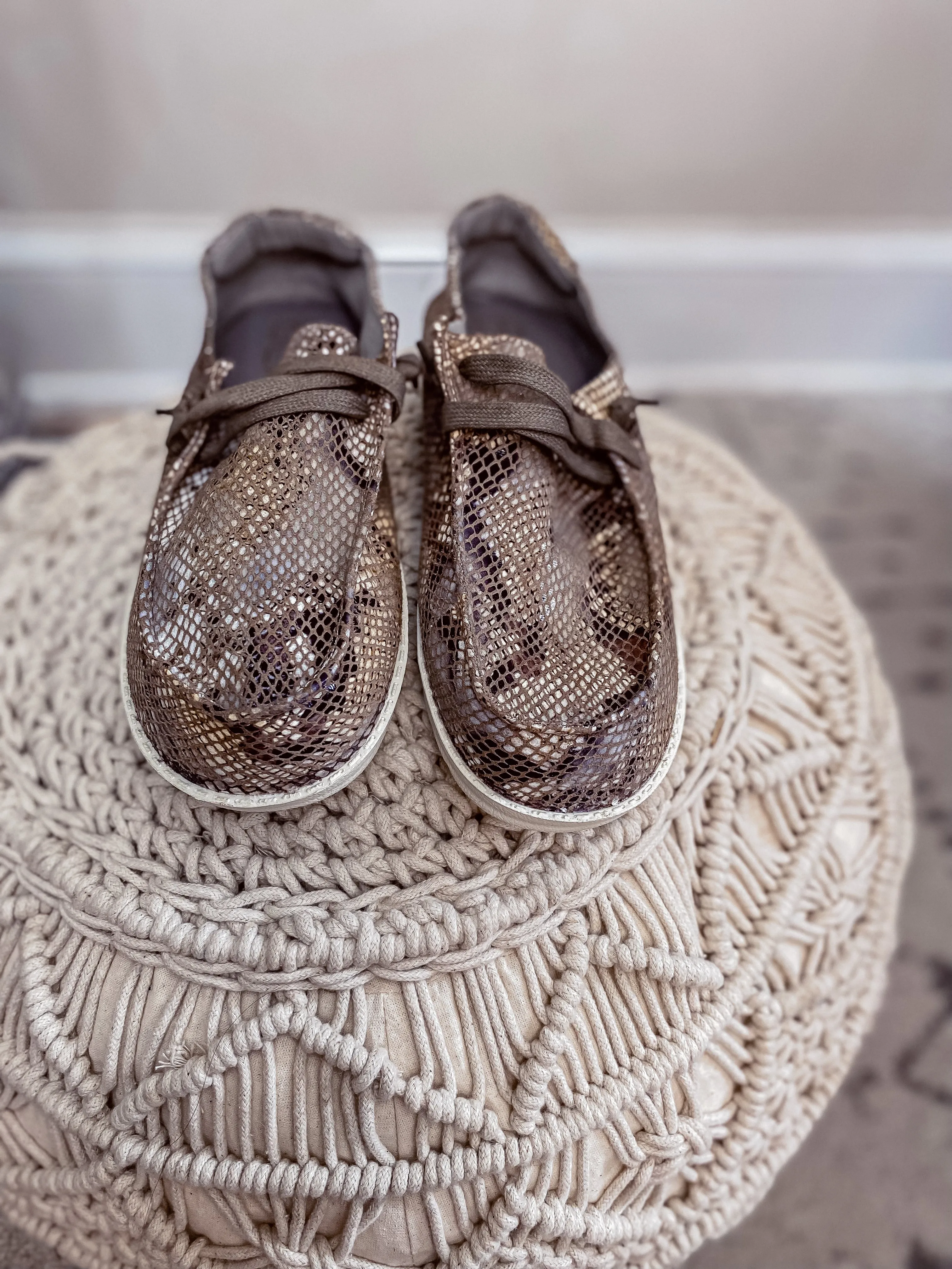 Matisse Brown Snake Sammie Slip On