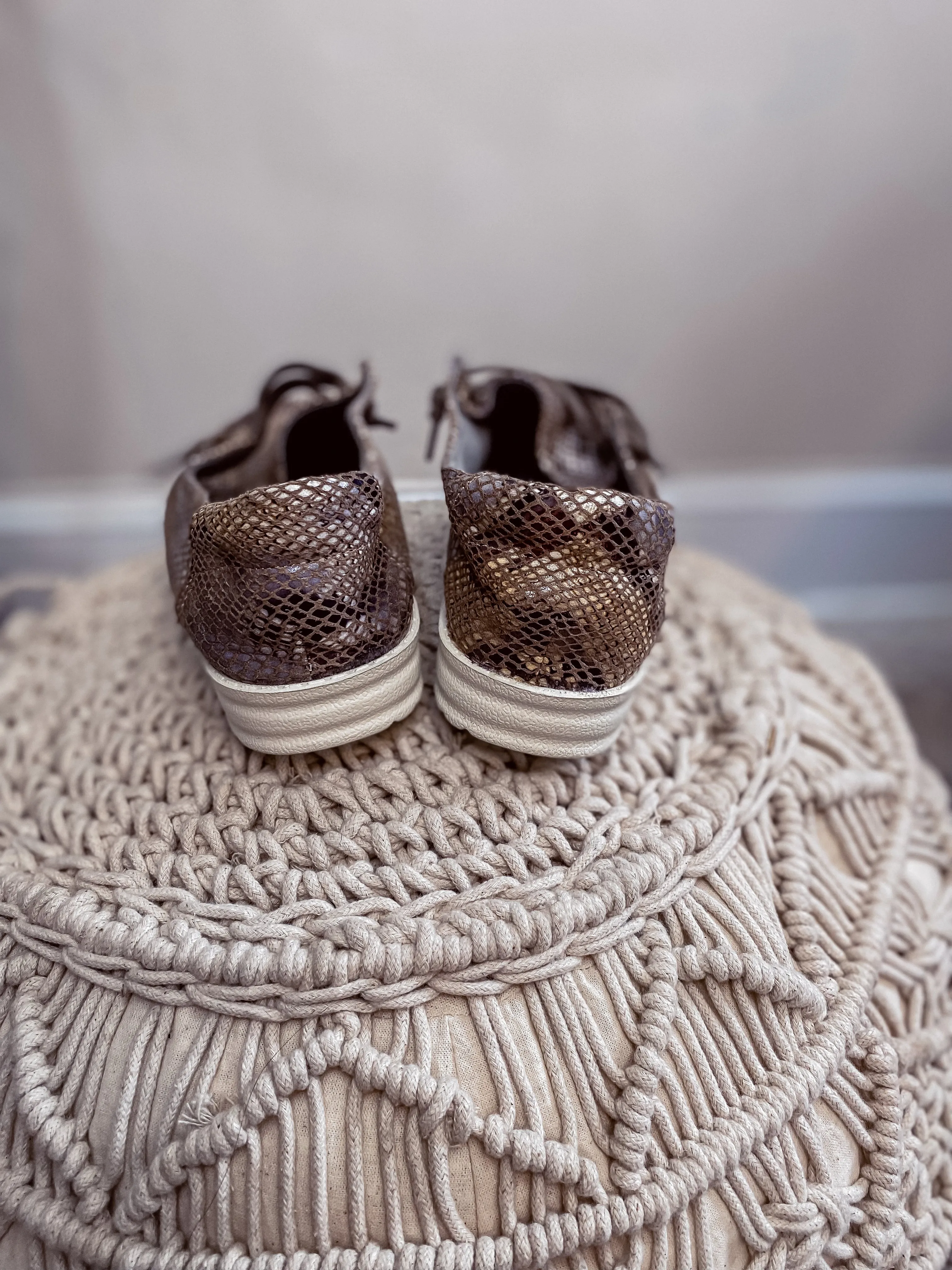 Matisse Brown Snake Sammie Slip On