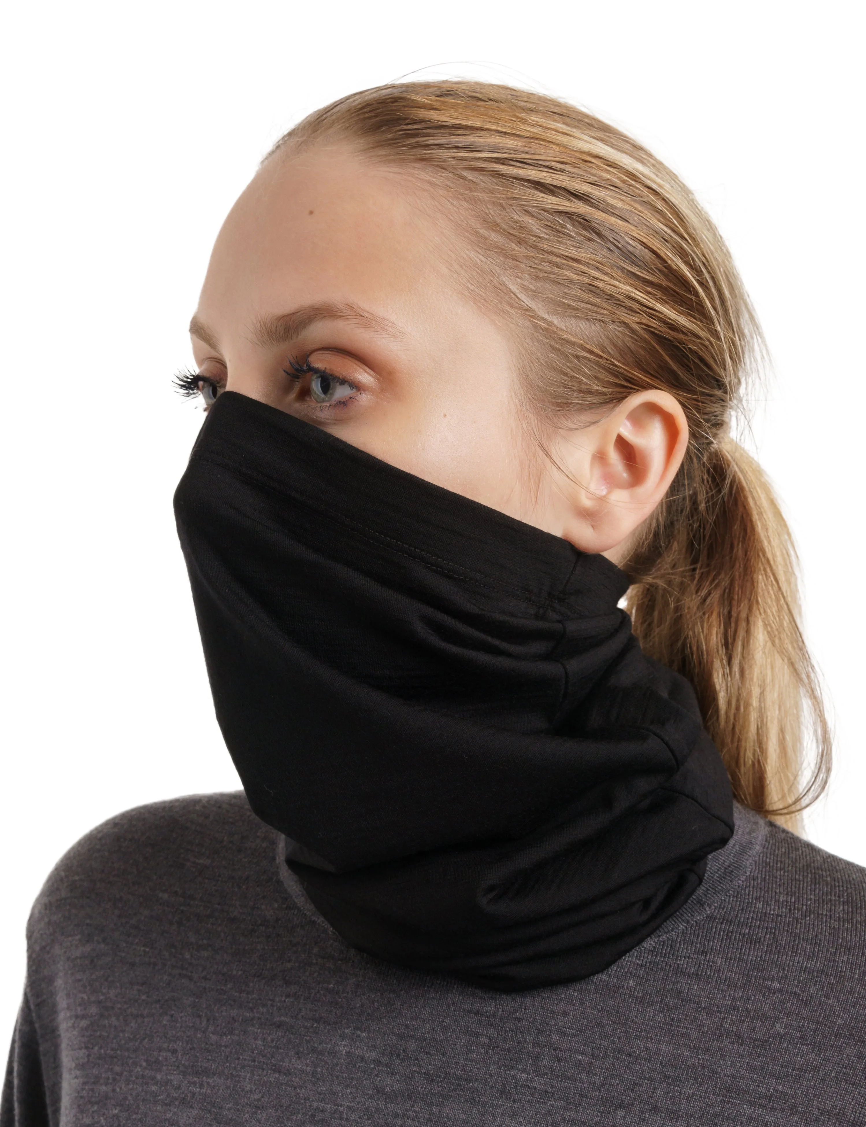 Merino Neck Gaiter 165 Black