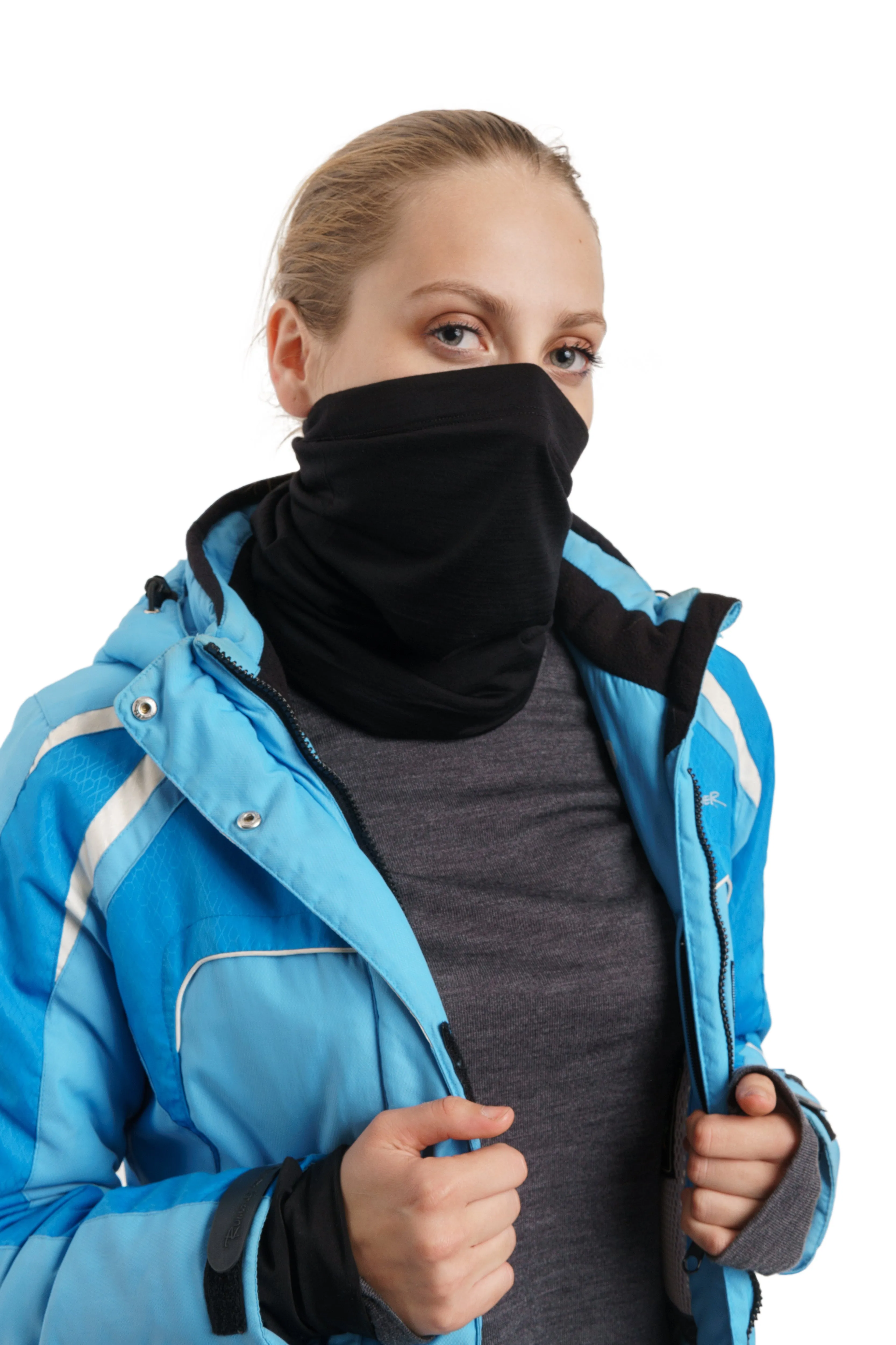 Merino Neck Gaiter 165 Black