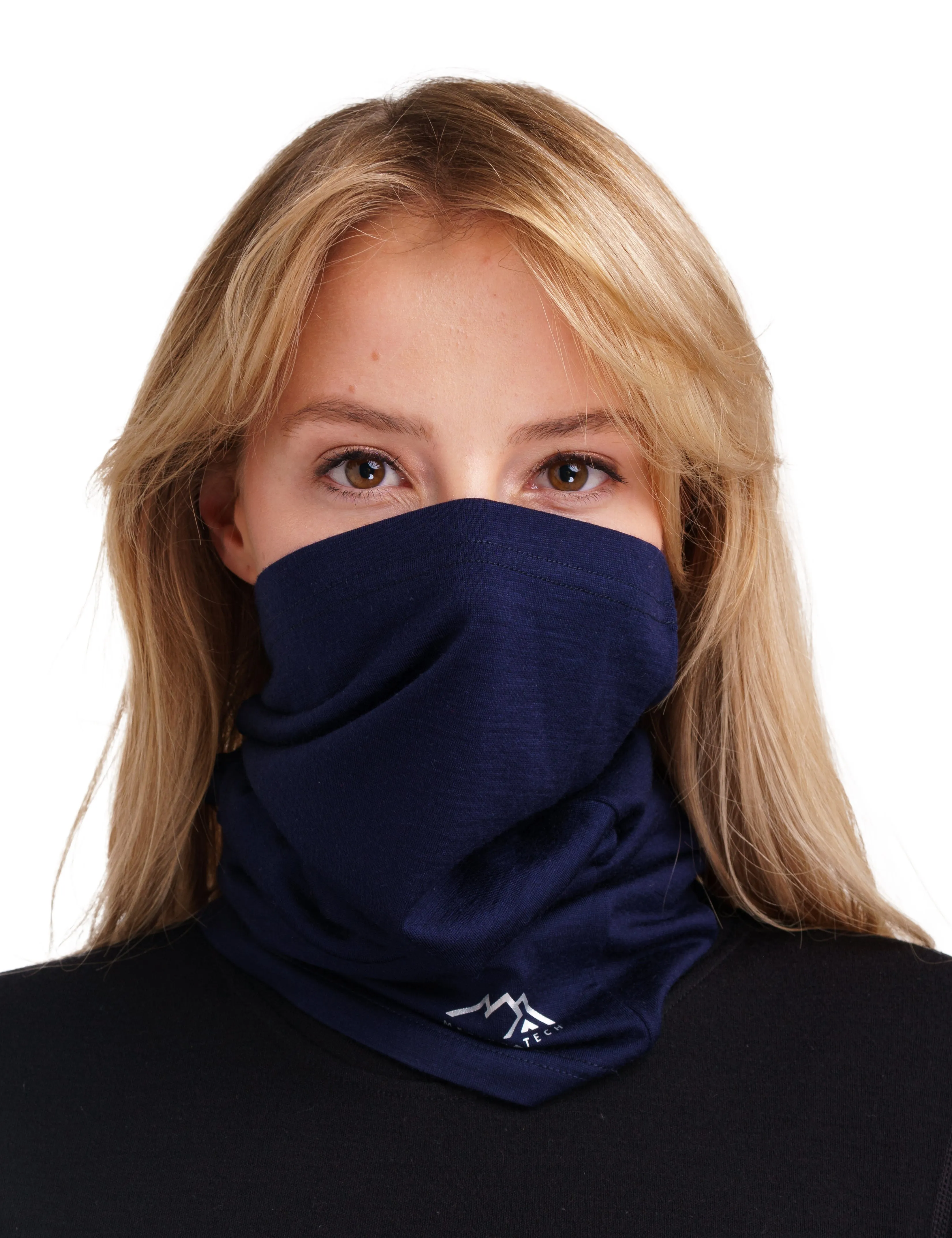 Merino Neck Gaiter 165 Navy Blue