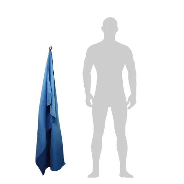 Microfibre Travel Towel Fast Drying Gym Sport Camping Swimming Hiking Workout - Blue