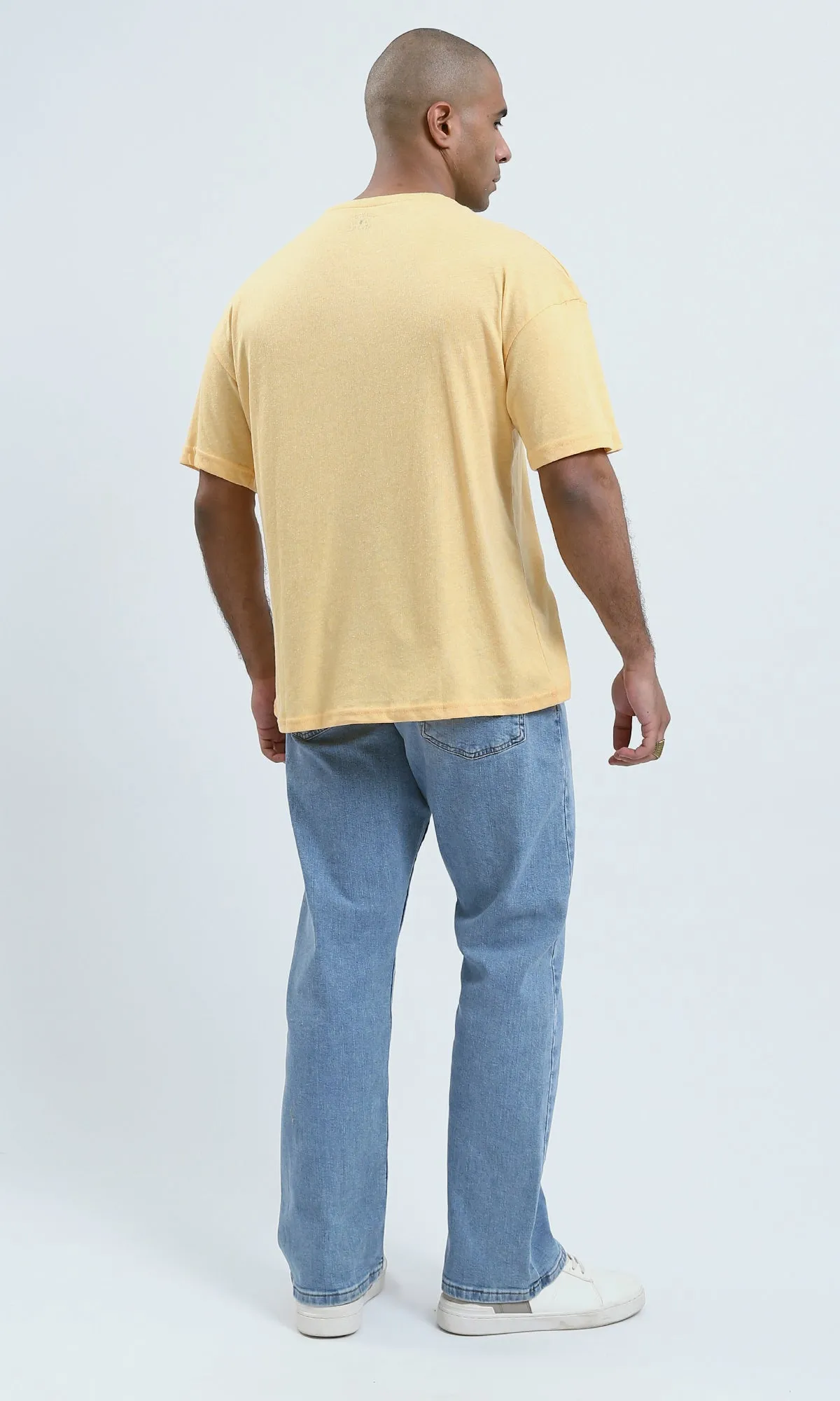o188728 - Lightweight Heather Light Yellow Summer Tee