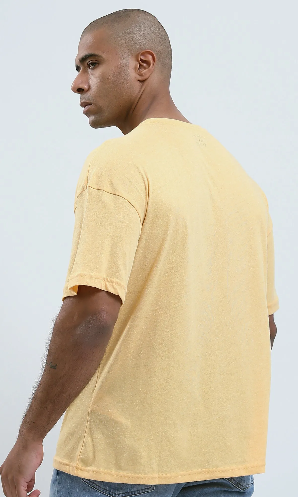 o188728 - Lightweight Heather Light Yellow Summer Tee