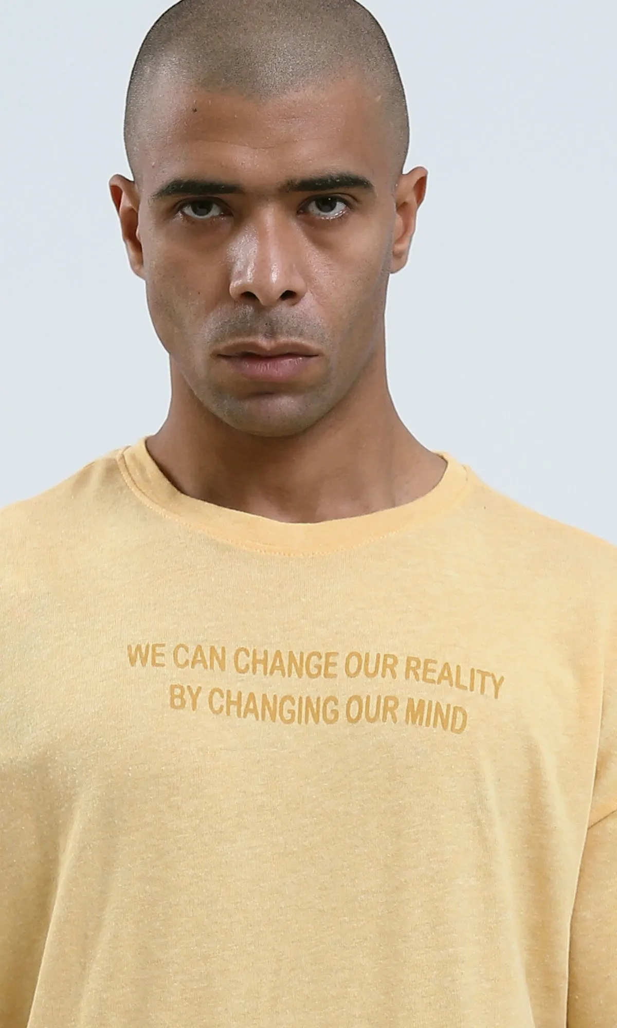 o188728 - Lightweight Heather Light Yellow Summer Tee