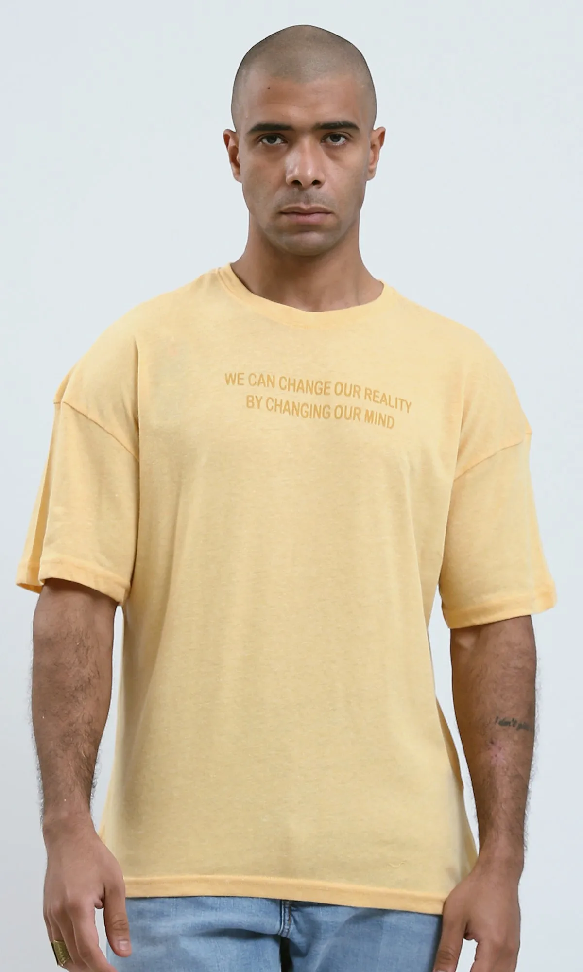 o188728 - Lightweight Heather Light Yellow Summer Tee