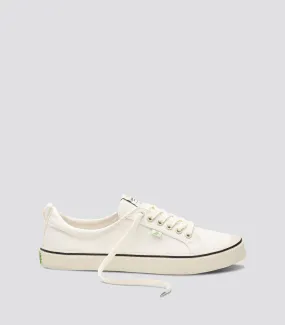 OCA Low Stripe White Canvas Sneaker Women