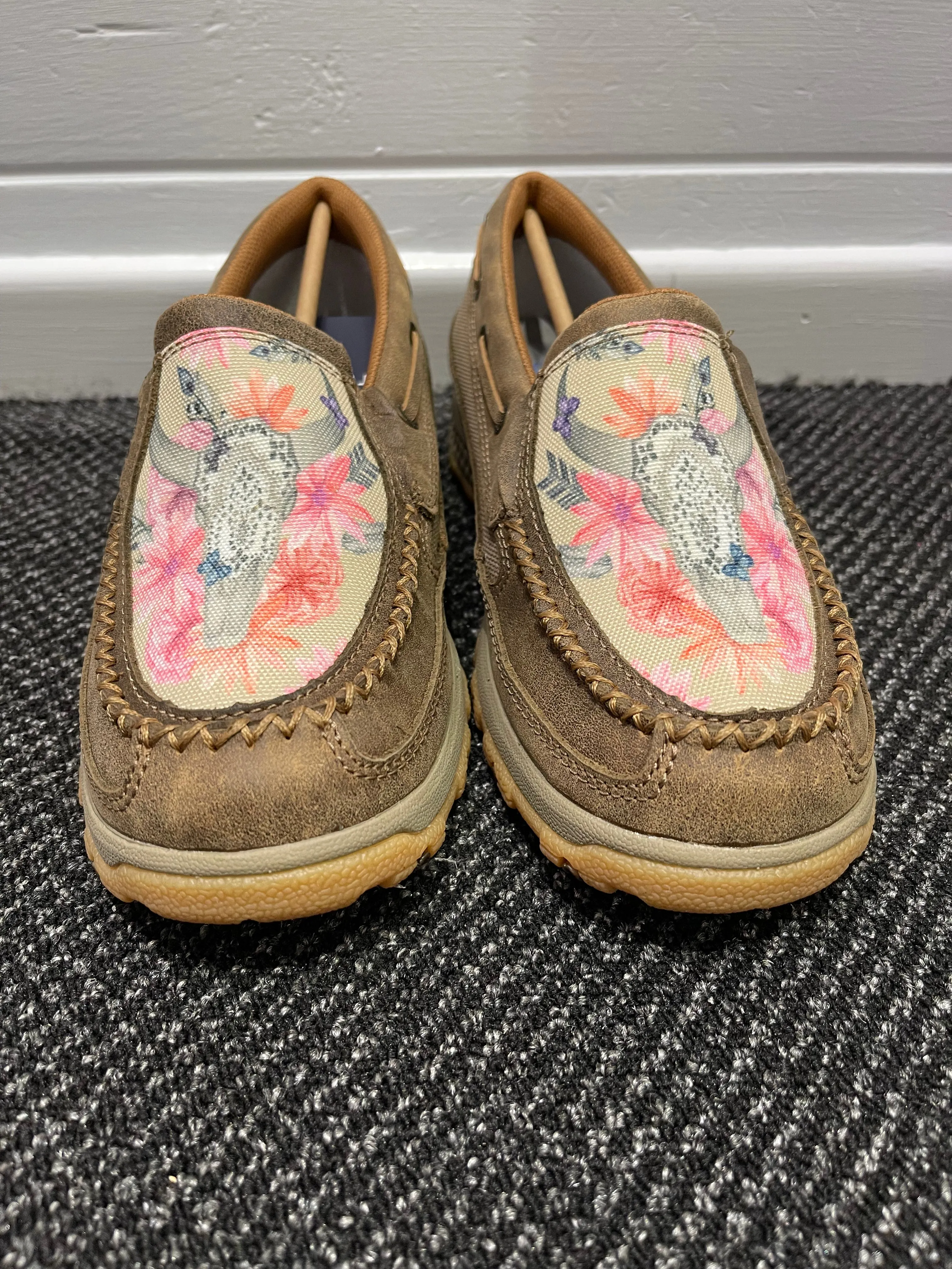 Women's Skull Flower Mocs Slip On